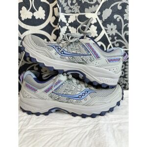 Saucony Women's Grid Excursion TR12 Trail Running Shoes S10451-1 Grey Blue 8!!